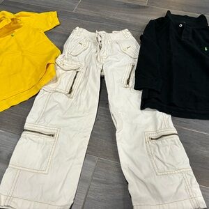 Ralph Lauren Kids Polo Shirts and Cargo Pants Set Size 5 boys